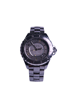 Chanel J12 Automatic  Watch,Metal Strap,Silver,Grey Face,(H1996),B,2